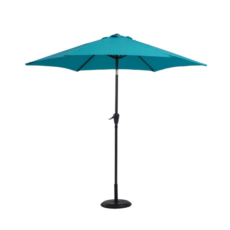 5056771095962 1 Hillier Crank Tilt Garden Parasol Blue.JPG